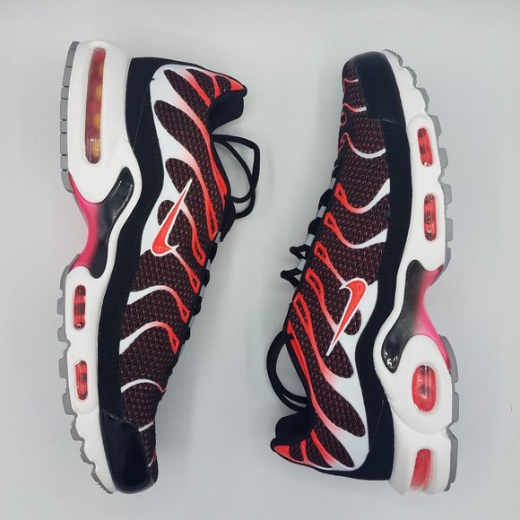 ๐ Nike Air Max Plus TN Black Red White Mesh 97 98 - Picture 3 of 7